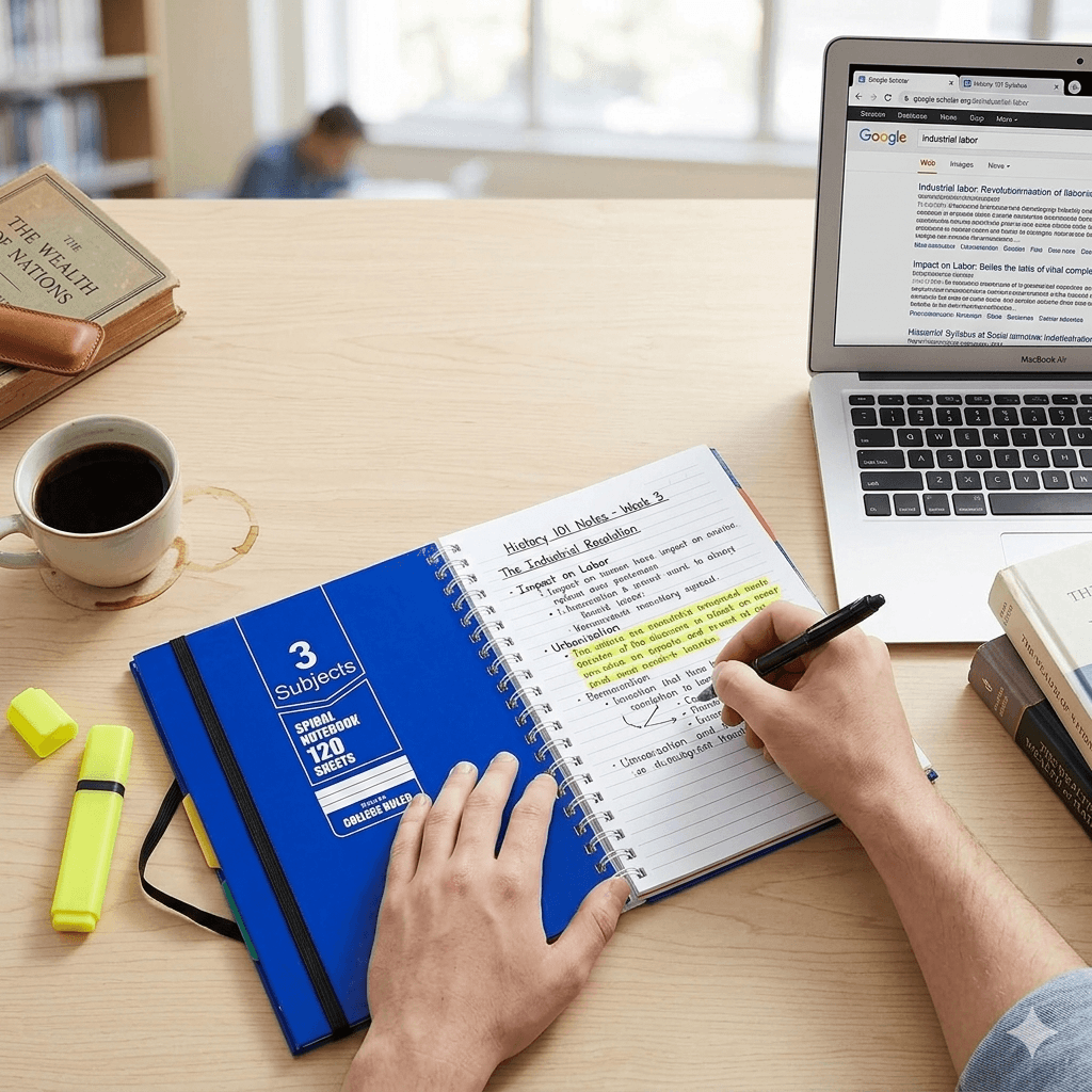 Notebook — Office product photography