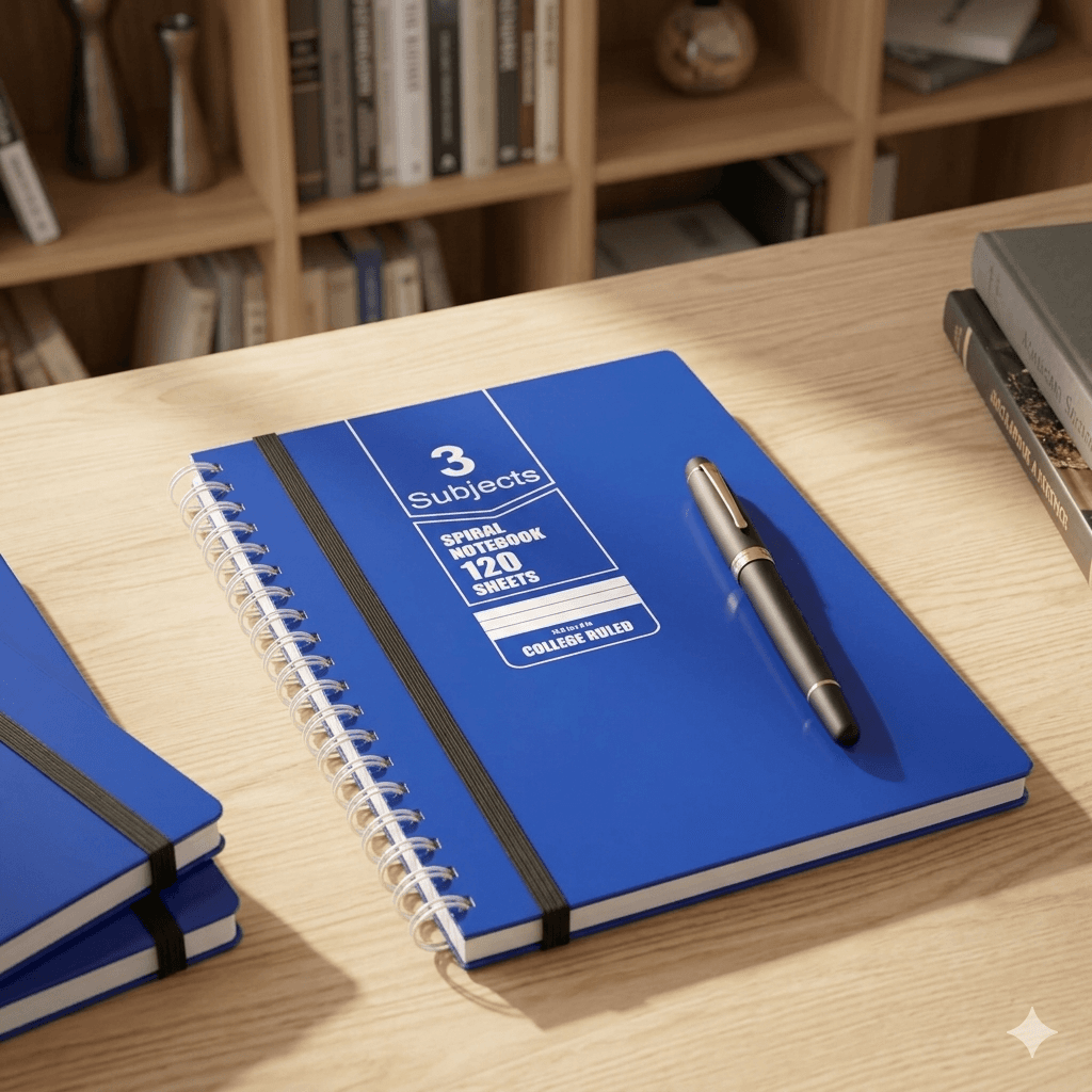 Notebook — Office product photography