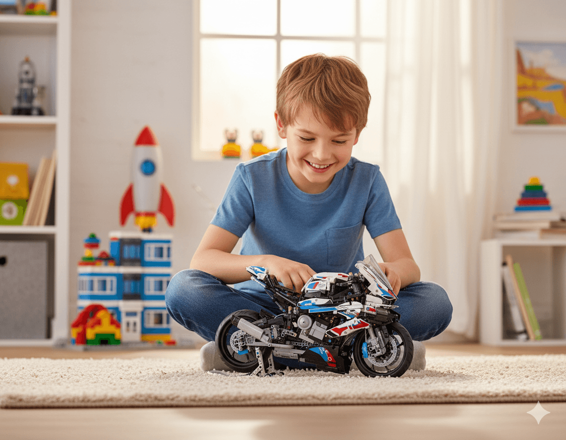 Motorcycle — Toys product photography